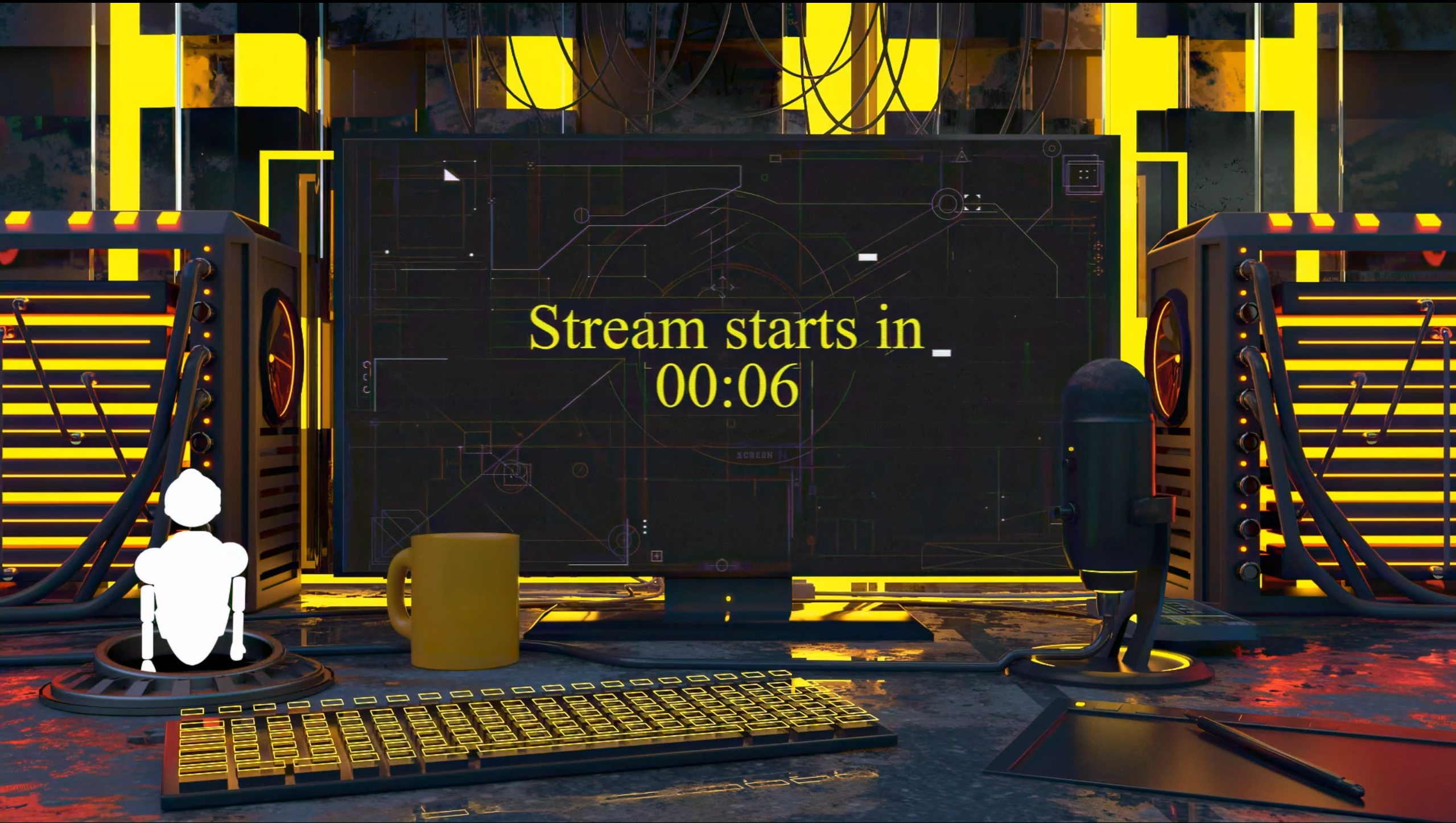 Kingplays Stream Intro and logo animation, finished film frame